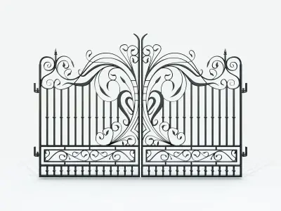 Ornate Decorative Gate 3D model