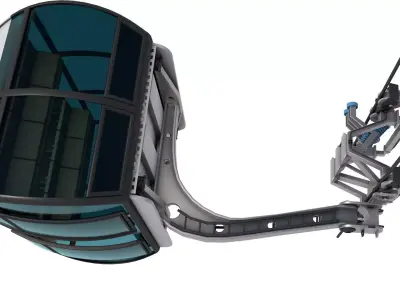 Ski lift gondola   3D model