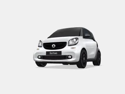 Smart fortwo Low-poly 3D model