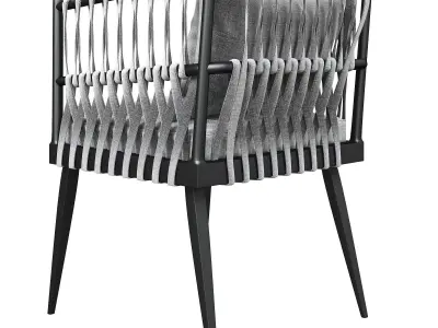 Armchair Luta by Romatti 3d model Low-poly 3D model