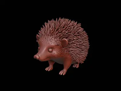Hedgehog Animal Sculpture 3D print model purchase