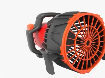 Seascooter blower Low-poly 3D model