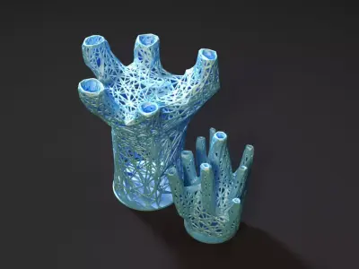 Unusual decorative vase 3D print model purchase