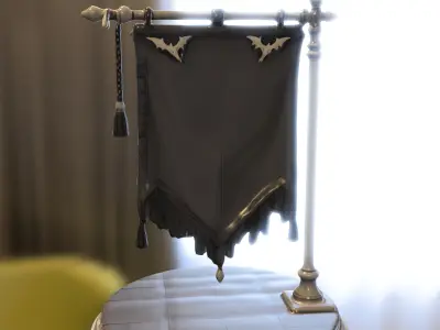 Vampire Clan Banner 3D model