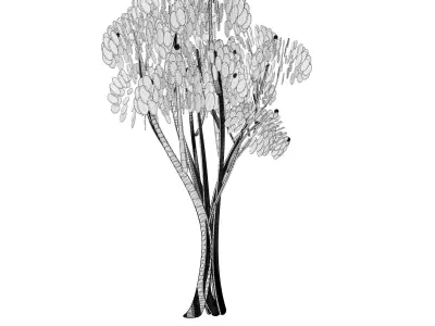 Cartoon tree S2Cv2 3D model