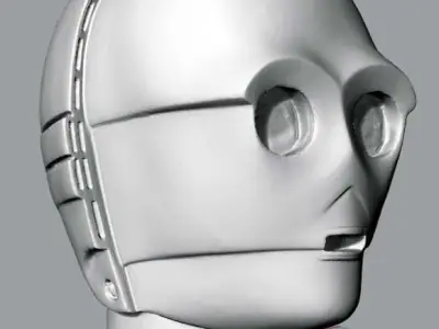 C3PO 3D scan Head Free 3D print model