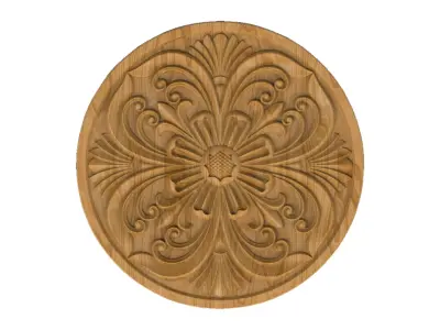 Carved picture frame STL 3D model 15