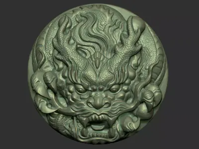 angry dragon 3D print model