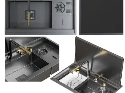 Asras sink set 3D model