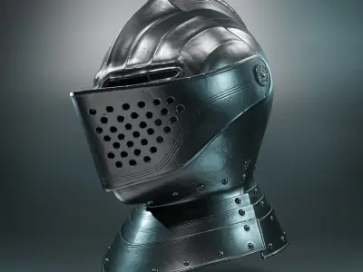 Medieval Helmet IV 3D print model