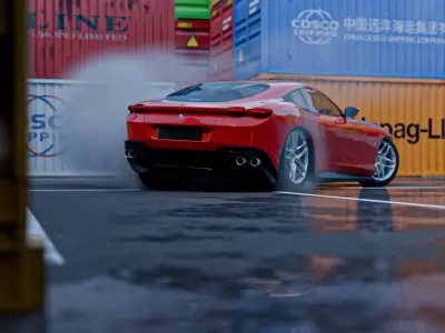 Harbour - Container Shipping 3D model