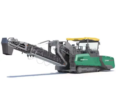Asphalt feeder Vogele MT3000 3D model