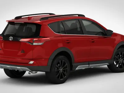 Toyota RAV4 Adventure 2018 detailed interior 3D model