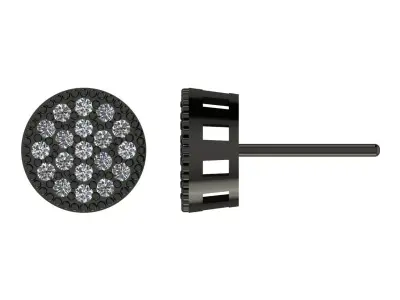 Solitaire EarRing 04 3D print model