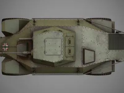 Hungarian Armored Car 39M Csaba 3D model