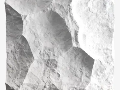 407-RockPanel abstract wall art 3D model