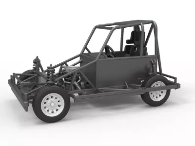 New Zealand Ministock car Base Version 2 Scale 1 to 25 3D print model