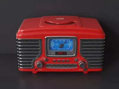 Desktop receiver with CD player 3D model