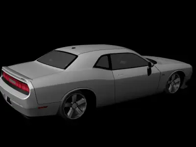DODGE CHARGER SRT8 2013 Custom Low-poly 3D model