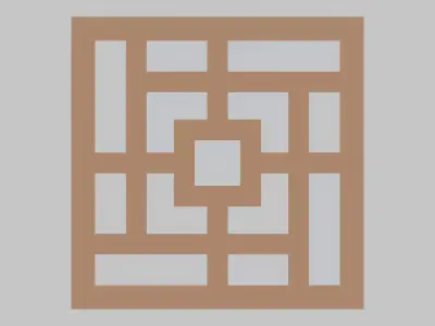 3d printable illusion panel Free low-poly 3D model