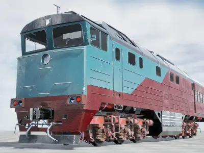 ZBL Train v1 - Unreal Engine Project Low-poly 3D model