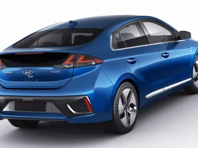 Hyundai Ioniq Hybrid and Electric 2020 3D model