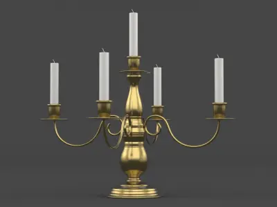 Metal Candle Holder 3D model purchase