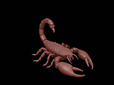 Scorpion Animal Sculpture 3D print model