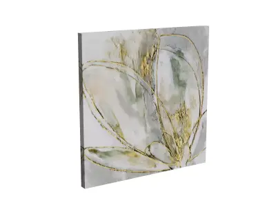Blooming Gold Canvas 3D model