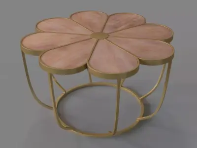 Margarita Table Brown 3D model