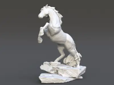 Horse Statue 220527 3D print model
