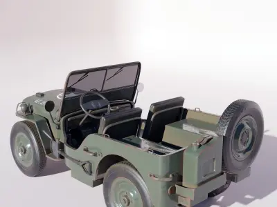 3d car model Willys MB 3D model