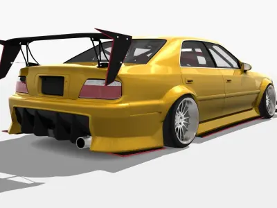 G-Corporation FLASH JZX100 Chaser Body Kit 3D model