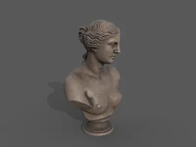 Bust of  Venus Low-poly 3D model