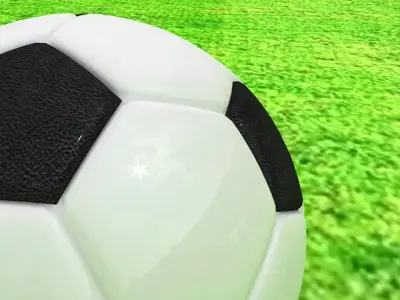 Football Low-poly 3D model