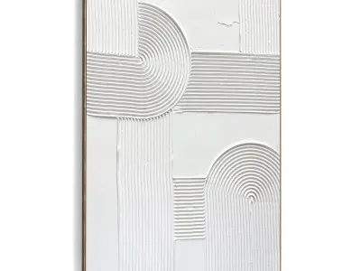 Plaster Two Photo Frame 356 Low-poly 3D model