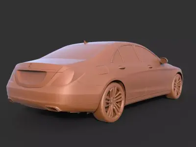 Mercedes-Benz S63 W222 3D print model