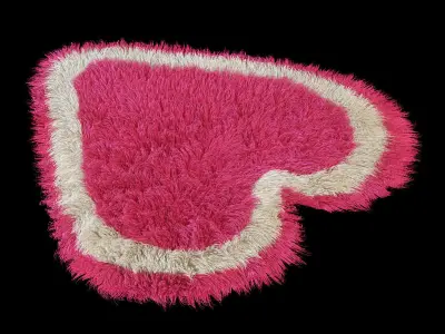 Rug heart 3D model