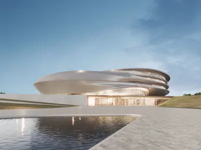 Stadium and sports complex 3D model