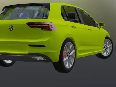 2021 VOLKSWAGEN GOLF  8 STYLE EDITION  3D model