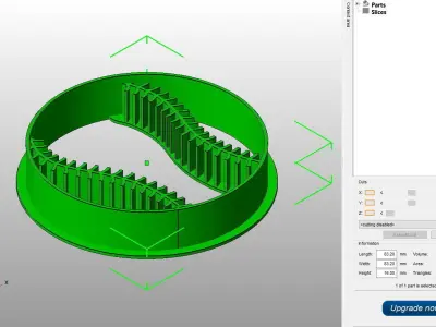 Baseball Ball Cookie Cutter 3D print model