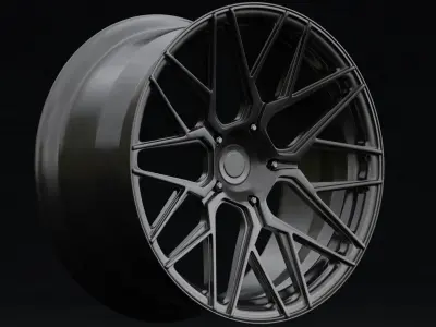 Rohana RFX10 Aftermarket Wheel Low-poly 3D model