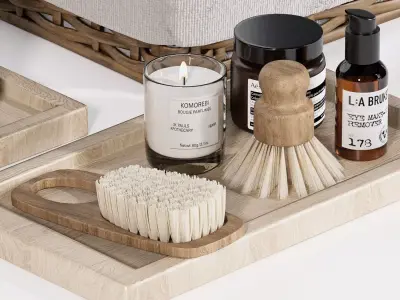 Bathroom decorative set H55 3D model