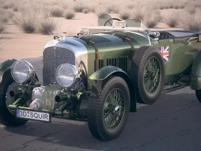 Bentley 4-5 blower 1929 desertstudio 3D model