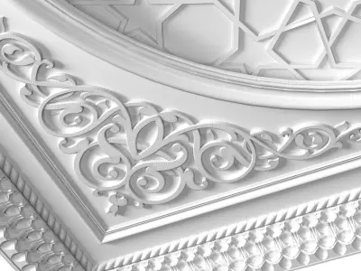 Oriental Ceiling Decorative Set 3D model