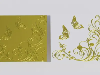 ornament butterfly 3D model