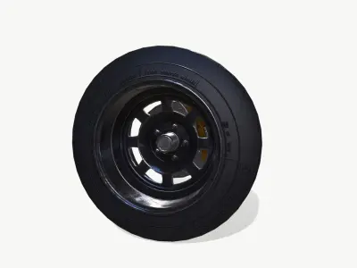 Rally wheel FS - 228 Low-poly 3D model