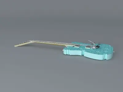 Puzzle guitar Free 3D model