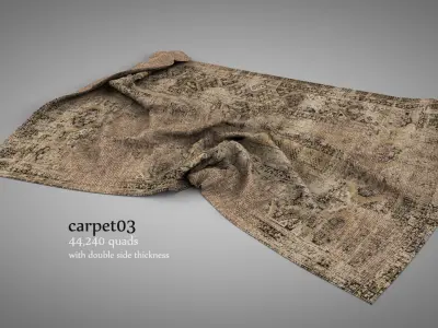 Old Rugs and Carpets 3D model