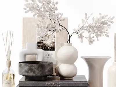 Decorative Set 254 Low-poly 3D model